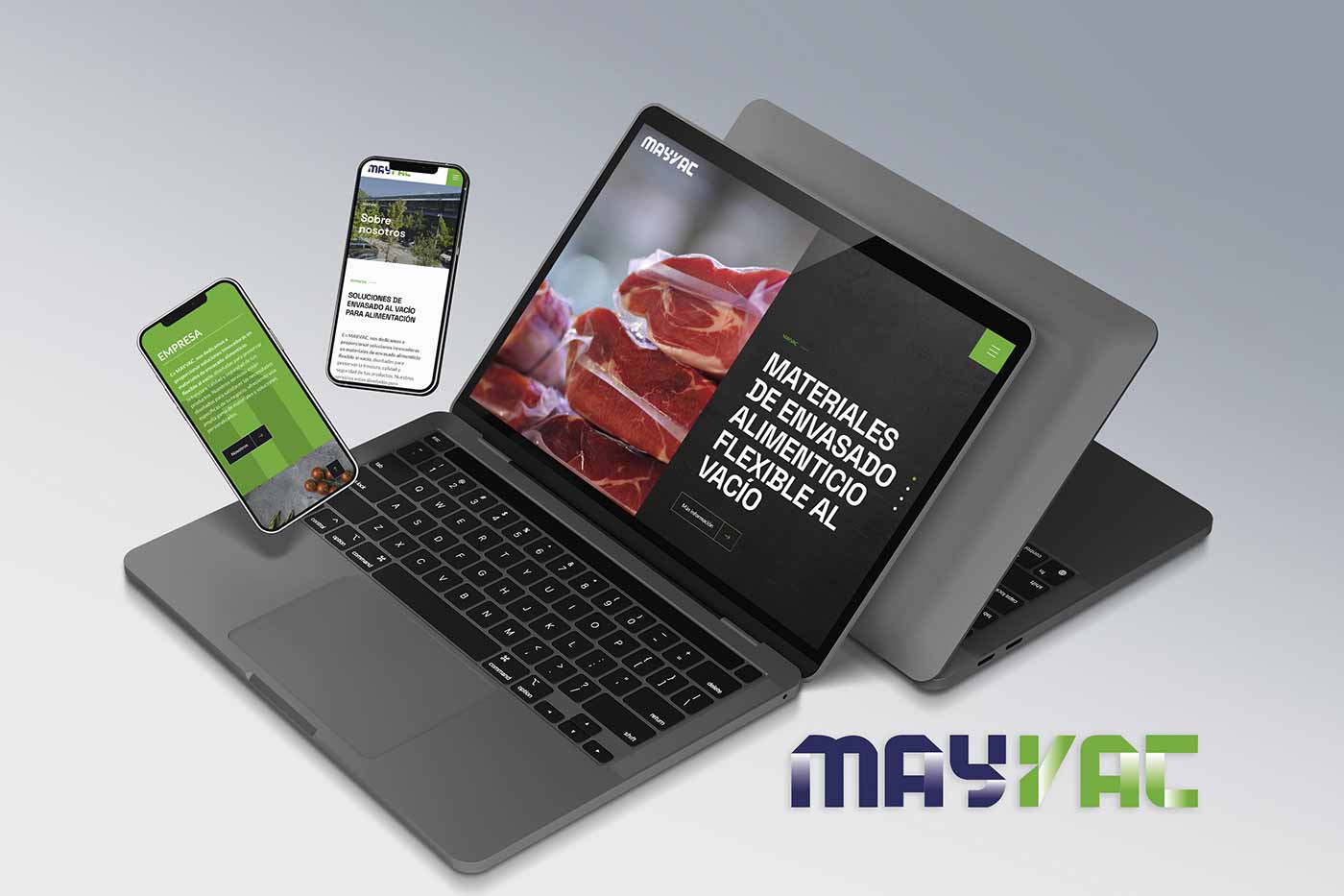 Mayvac disseny logotip i pàgina web