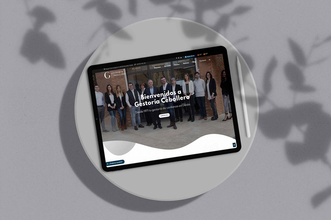 Gestoria Cebollero pàgina web