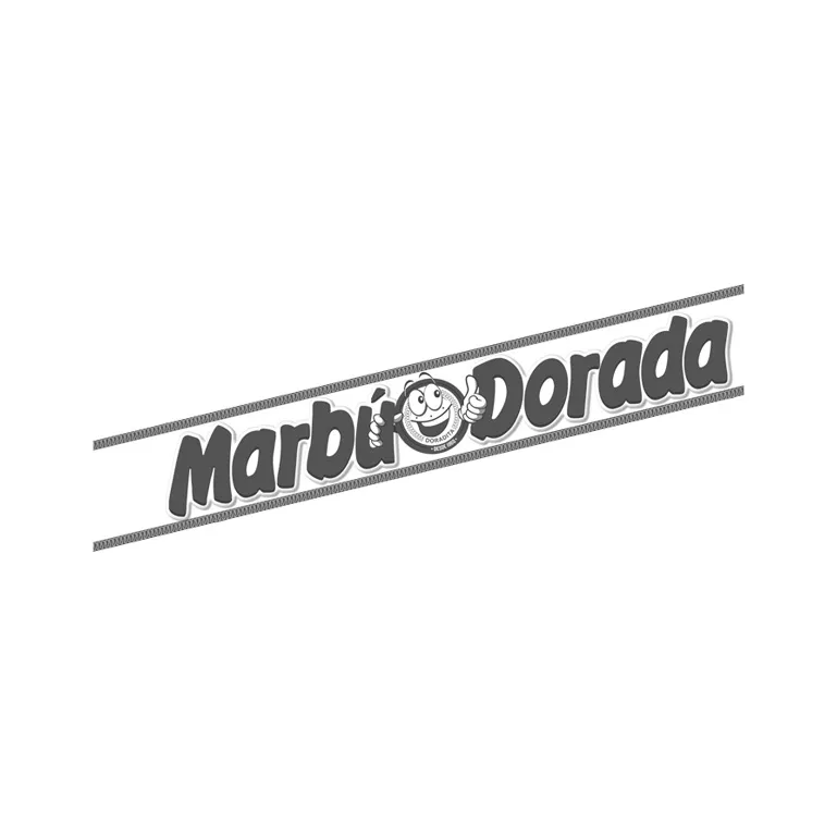 Marbú Dorada logo negre