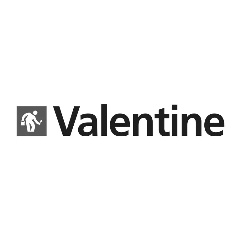 Valentine logo negre