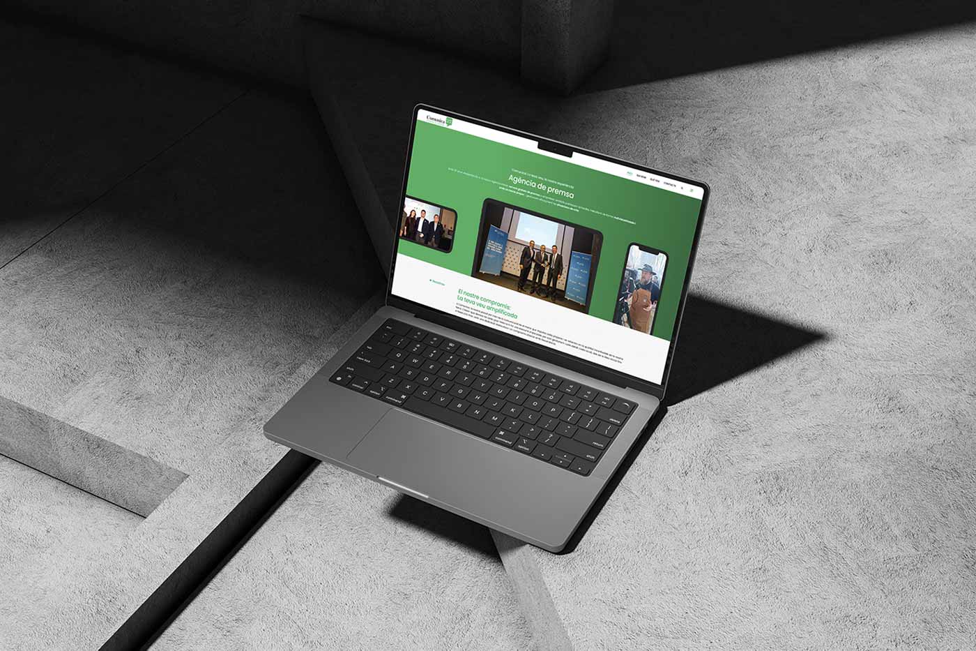 Pàgina web Agència Comunica de Girona